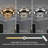 W24" Big Flower Modern LED Crystal Chandelier 3000-6000K Dimming Lighting Fixtures-1415392502