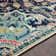 Tapis bleu sarcelle / gris clair / rouge Ramsay