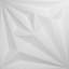 Panneau mural décoratif 3D H 19 5/8 po x l 19 5/8 po, blanc, 10 / pte