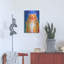 «Orange Buff Tabby Cat» par Rebecca Wang, art mural en métal-101657646