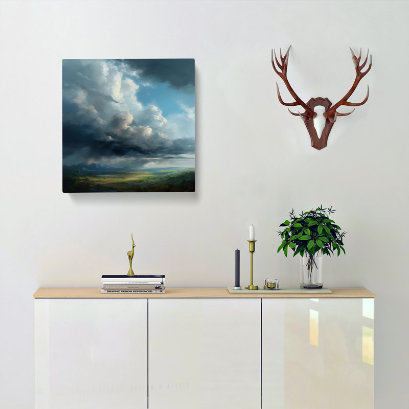 Cloudy Sky Realism - Print, 50cm H x 50cm W x 3cm D