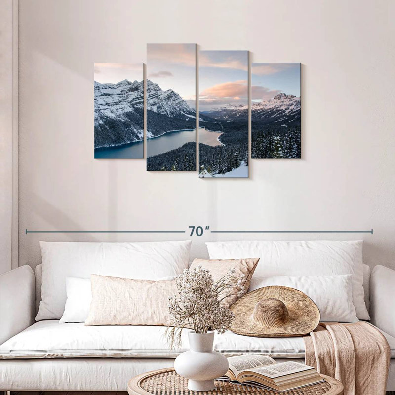 Kerrick, Banff sous la neige, H 27 po x l 43 po
