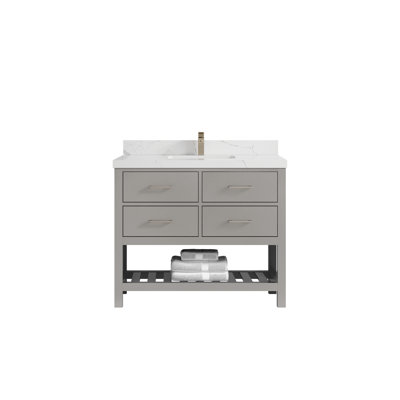 Parker 42'' Single Bathroom Vanity with Top