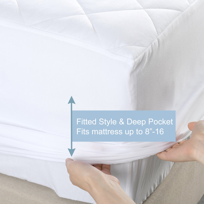 Protège-matelas en polyester doux et respirant Metz, Simple