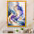 Impression dorée sur toile encadrée