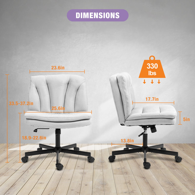 Fauteuil de bureau ergonomique Criss, Lin lin, Beige