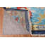Tapis bleu fait à la main Oushak 9 x 12