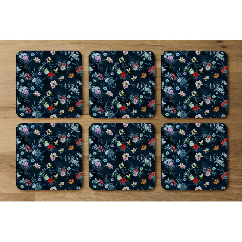 Square 6 Piece Coaster Set