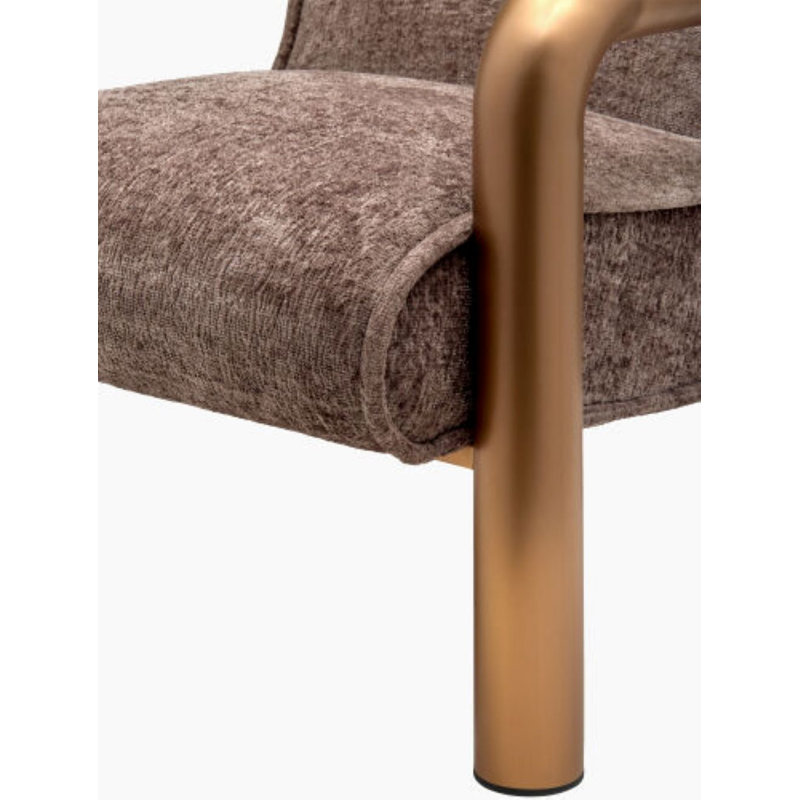 Chaise d'appoint Ismenia, Polyester gris