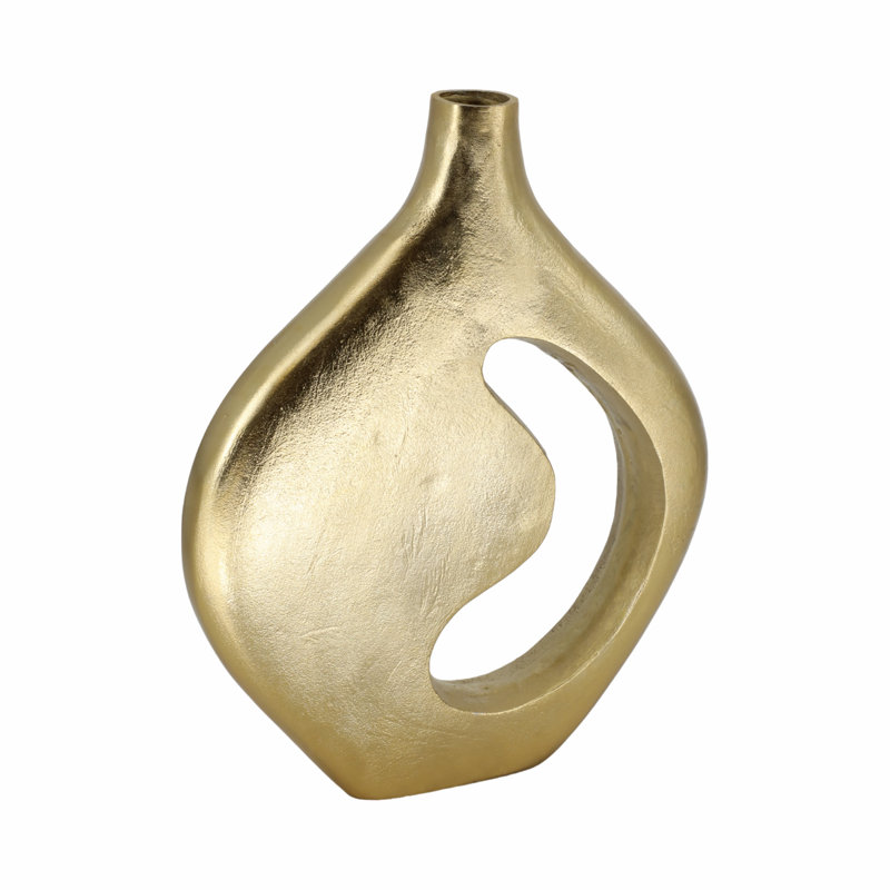 Vase en métal 17 po Mercer41, H 17 po x l 14 po x P 2 po