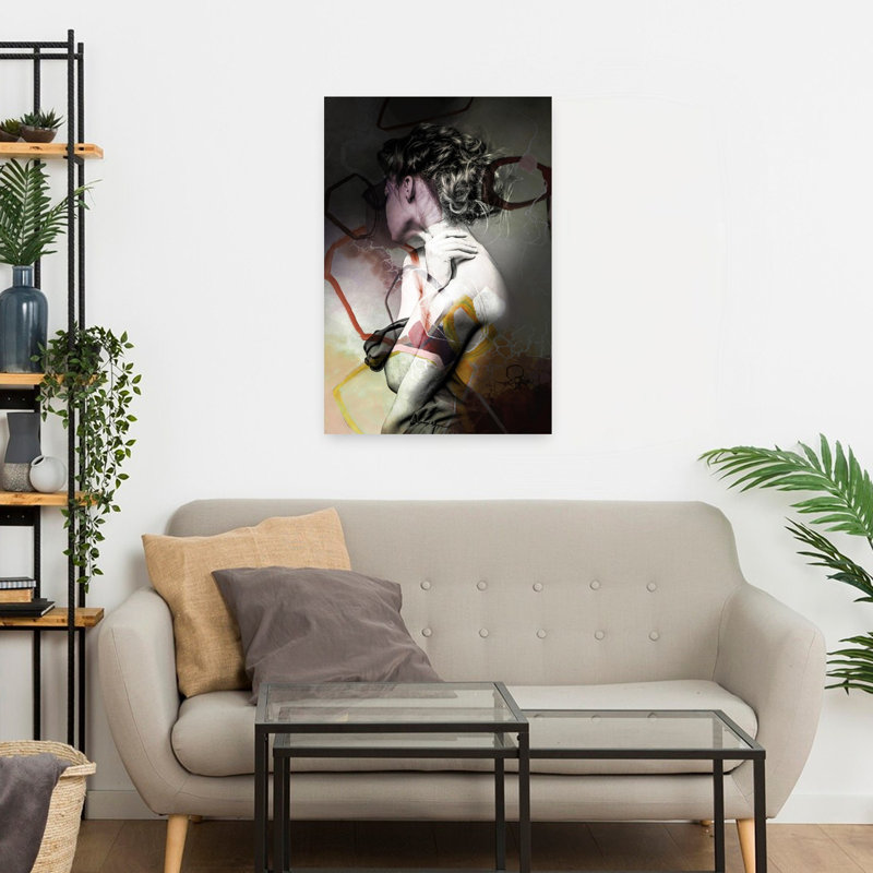 Studio 1 couleurs, art urbain contemporain abstrait, H 24 po x l 16 po