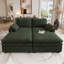 Canapé-lit modulaire d'appoint avec canapé double détachable Manuel Corduroy-684013848