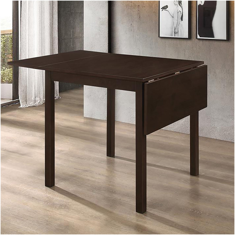 Cappuccino Dining Table With Drop Extension Leaf
