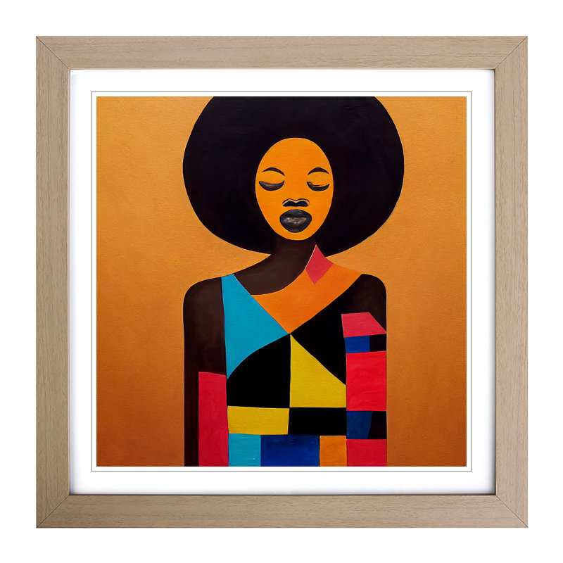 Single Picture Frame Print on Wood, Oak