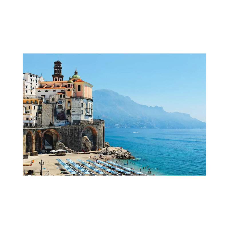 Atrani Beach, Amalfi Coat, Italy by George Oze - Wrapped Canvas Print, 30.48 cm H x 45.72 cm W