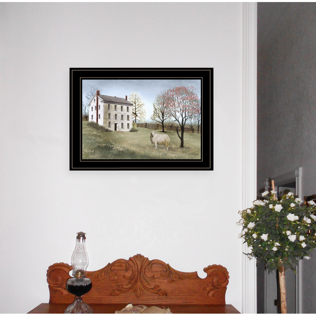 Spring at White House Farm Framed Wall Art for Living Room, Wall Decor Framed Print by Billy Jacobs August Grove®