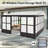 Aluminum Patio Gazebo Wall-Mounted Solarium-99076001