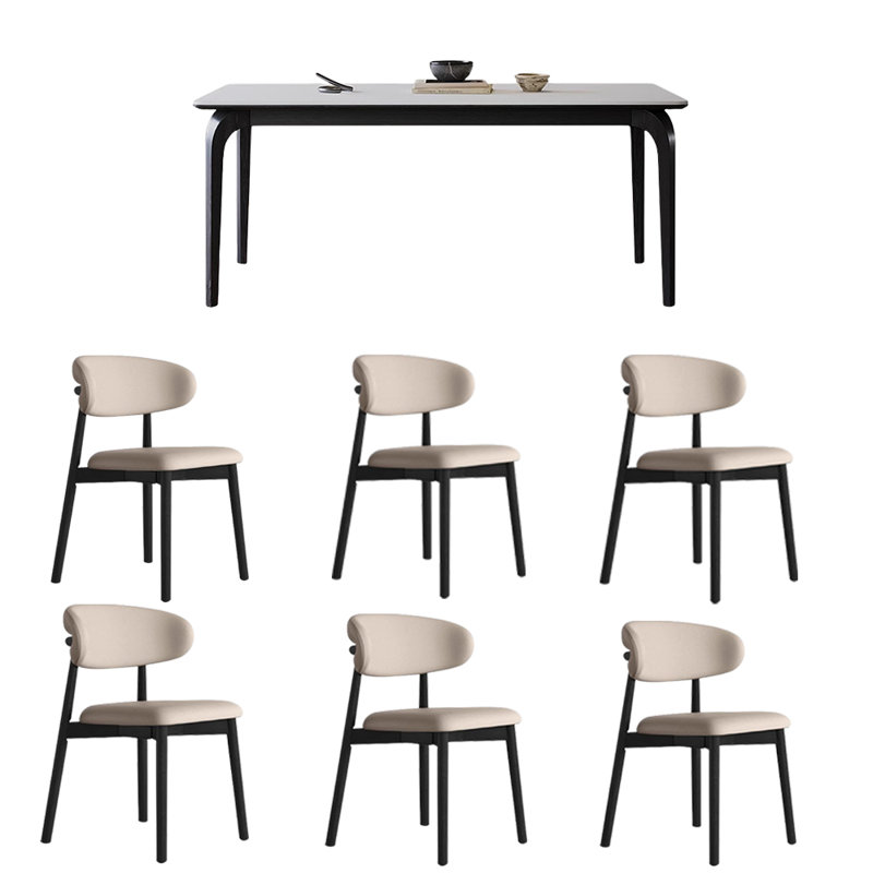 Ensembles de table de salle à manger Modern, H 29,52 po x L 55,11 po x l 31,49 po