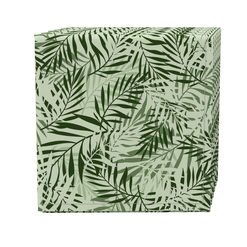 Cotton Twill Floral Square Napkin