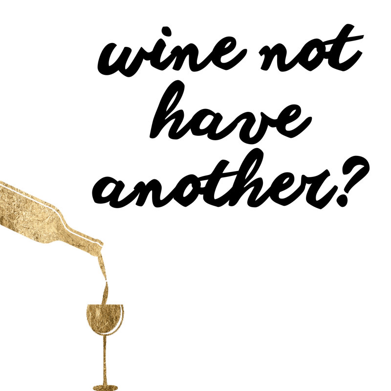 Wine Sentiment VII by Anna Hambly - Wrapped Canvas Print, 30cm H x 30cm W