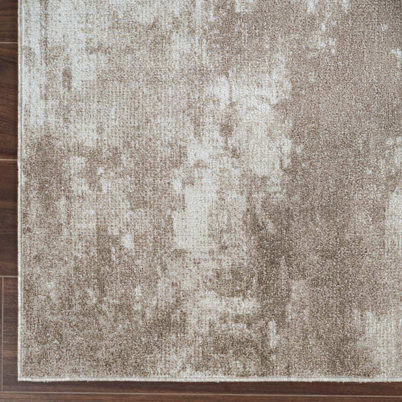 Machine Washable Liam Beige/Brown Rug, Runner 2'6'' x 8'