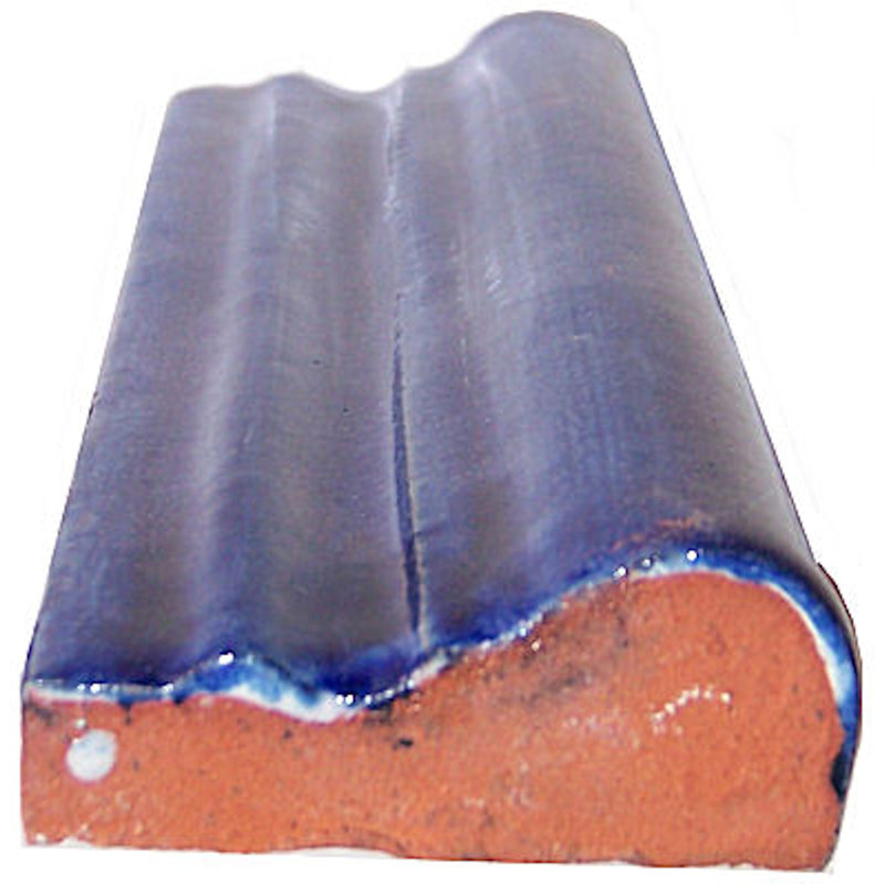 2" 5pcs TalaMex Mexican Chair Rail Molding, 2" W x 4.25" L, Cobalt Blue