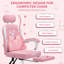 Fauteuil d'ordinateur ergonomique pour enfant avec appui-tête et repose-pieds réglables-281387255