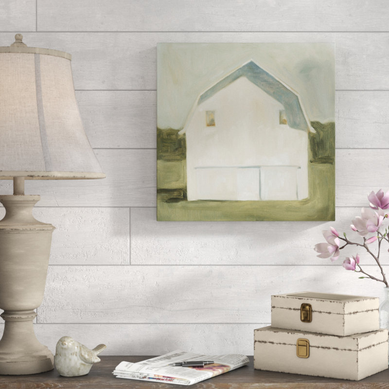 «Serene Barn VI» par Emma Scarvey - reproduction d'art sur toile, H 24 po x l 24 po x P 2 po