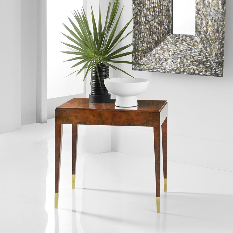 Modern History Solid Wood End Table