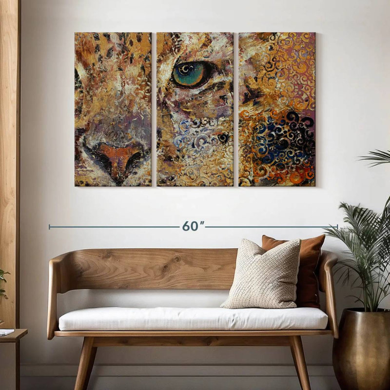 Leopard Dynasty, 32" H x 50" W