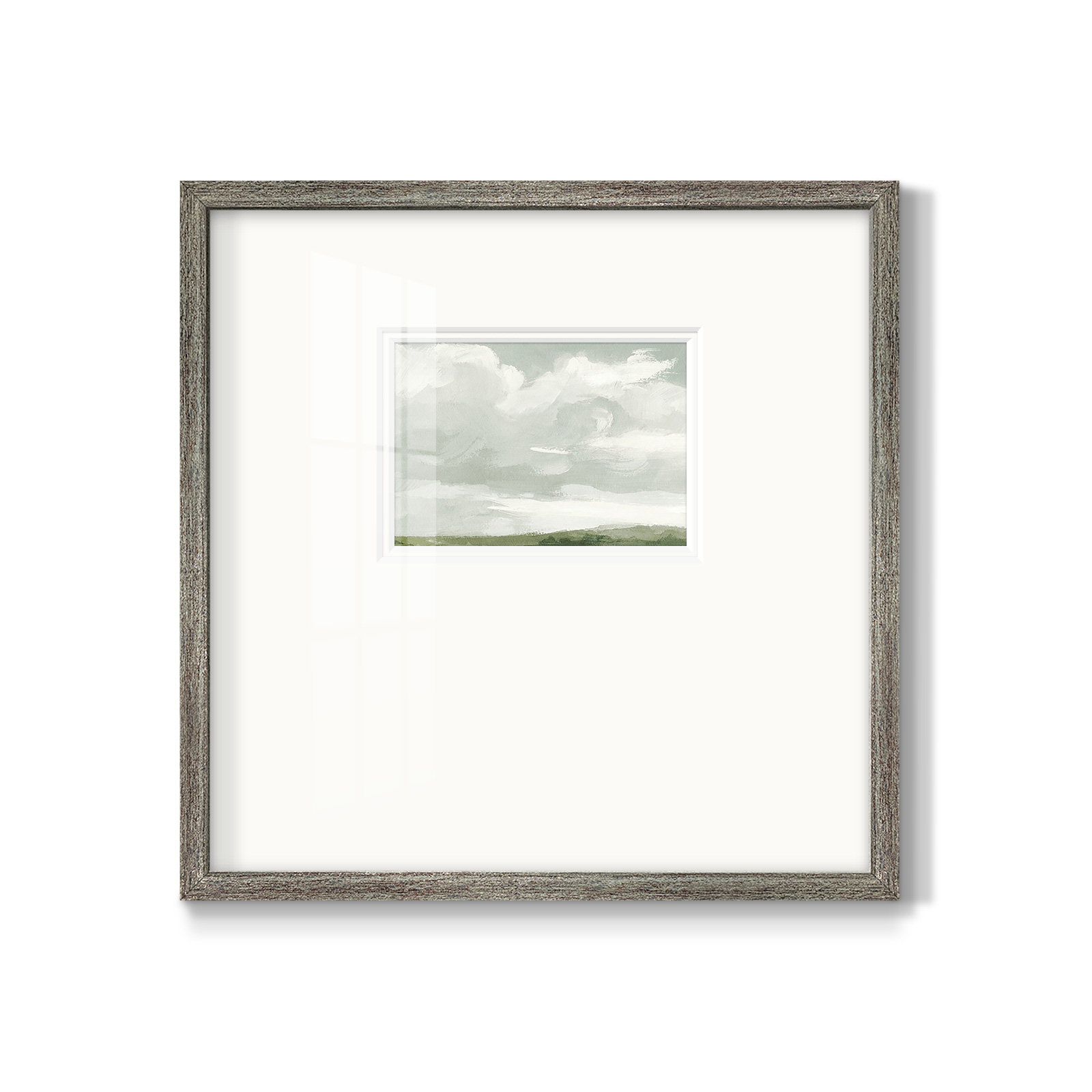 Gray Stone Sky III, 17" H x 17" W x 1.25" D, Gray Stone