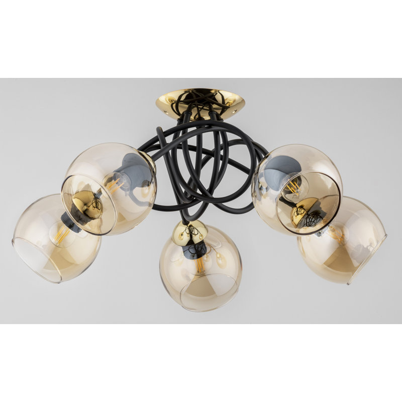 Ayanda Glass Semi Flush Mount