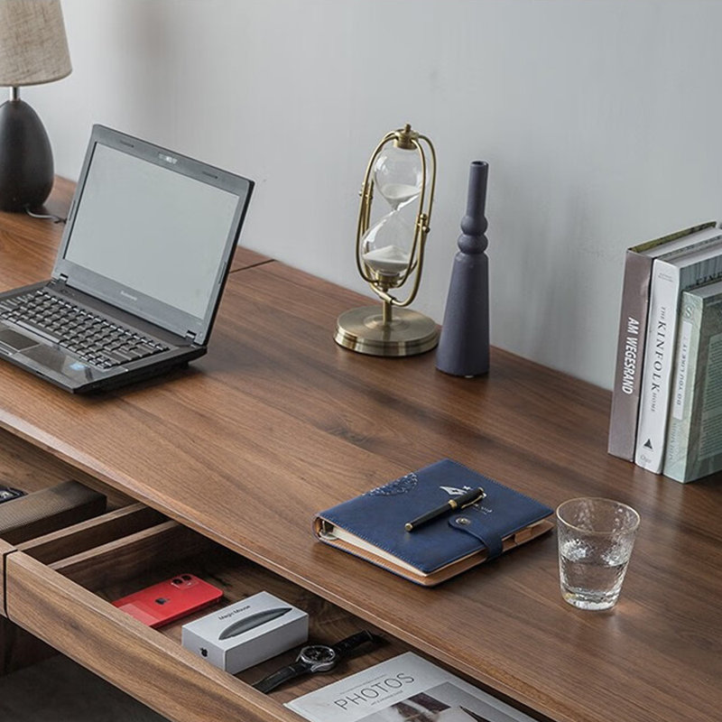 Bureau spacieux et de style européen, H 29,53 po x l 78,74 po x P 27,56 po