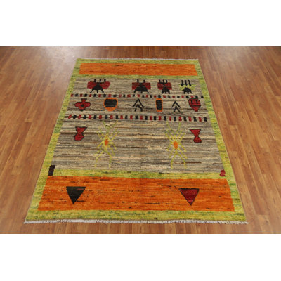 Handmade Moroccan Oriental Area Rug 6x8
