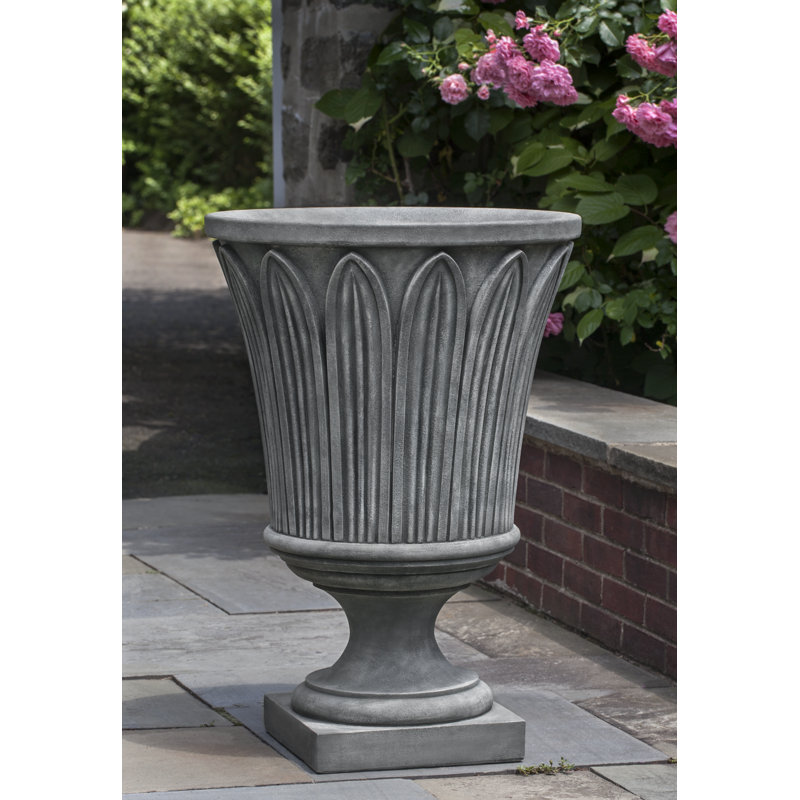 Urne à fleurs en fonte Las Palmas, Bronze cuivré