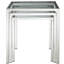 Ensemble de tables gigognes en acier inoxydable Modway