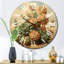Horloge murale «Blossoming Succulent In The Wild I»-93383529