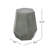 23" Silver Iron Hexagonal Pedestal End Table