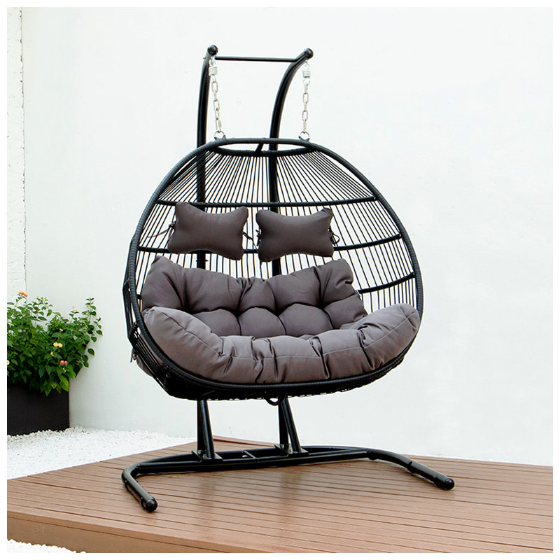 FAUTEUIL DOUBLE PLIABLE PLIABLE AVEC COUSSIN