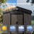 6 x 4 FT Garden Shed Storage Tool Shed with Sliding Doors, Black and Brown-114009777-122120576
