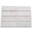 Moleanos 4" x 12" Marble Grid Mosaic Wall & Floor Tile