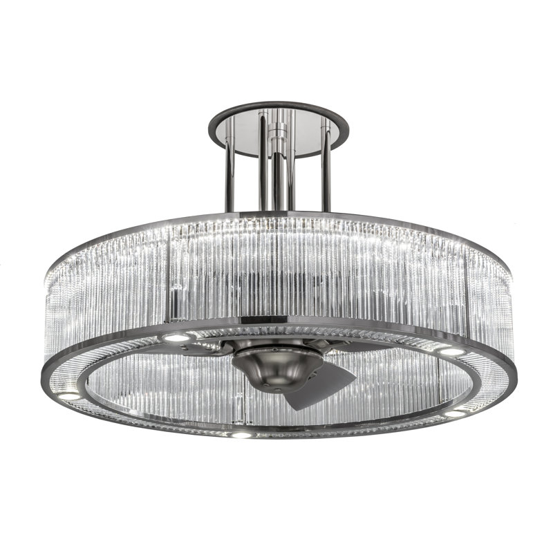 Marquee 5 - Light LED Chandelier, Sliver