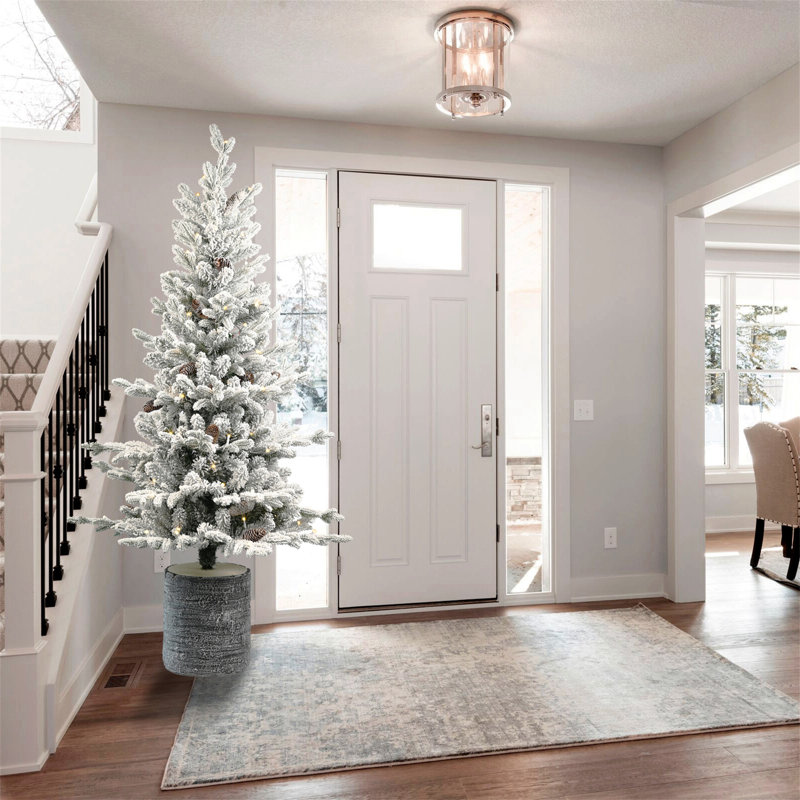 Arbre de Noël 2 pi avec base en pot, H 2 pi