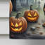 Drapeau teckel de la maison d'Halloween effrayant
