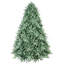 Arbre de Noël teinté avec embouts en PE + PVC avec branches articulées et support en métal stable-2012092996