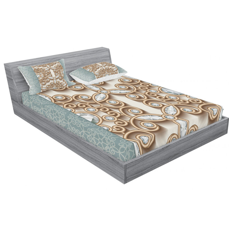Microfiber Sheet Set, Queen Sheet Set with Fitted Sheet