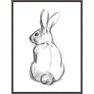 Charcoal Rabbit Painting by Richard Ryder
