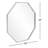 Jareth Metal Octagon Mirror
