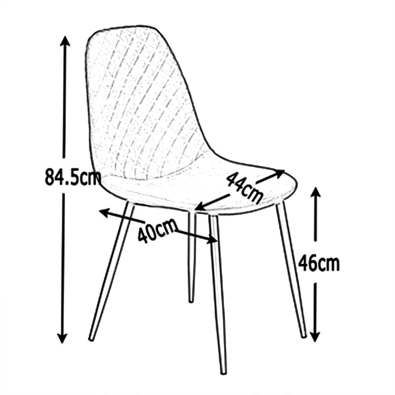 Kaylani Modern Upholstered Dining Chair, Brown Suede