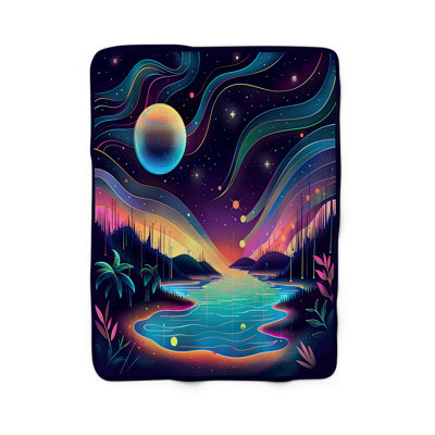 Celestial Dreamland - Couverture Sherpa de qualité supérieure 1 pièce
